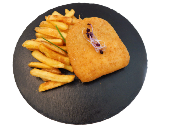 Vyprážaný syr s hranolkami (120g+200g)